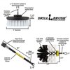Drillbrush Drill Brush Power Scrubbing Brush Kit with Extension - Bathroom Access W-S-4O-5X-QC-DB